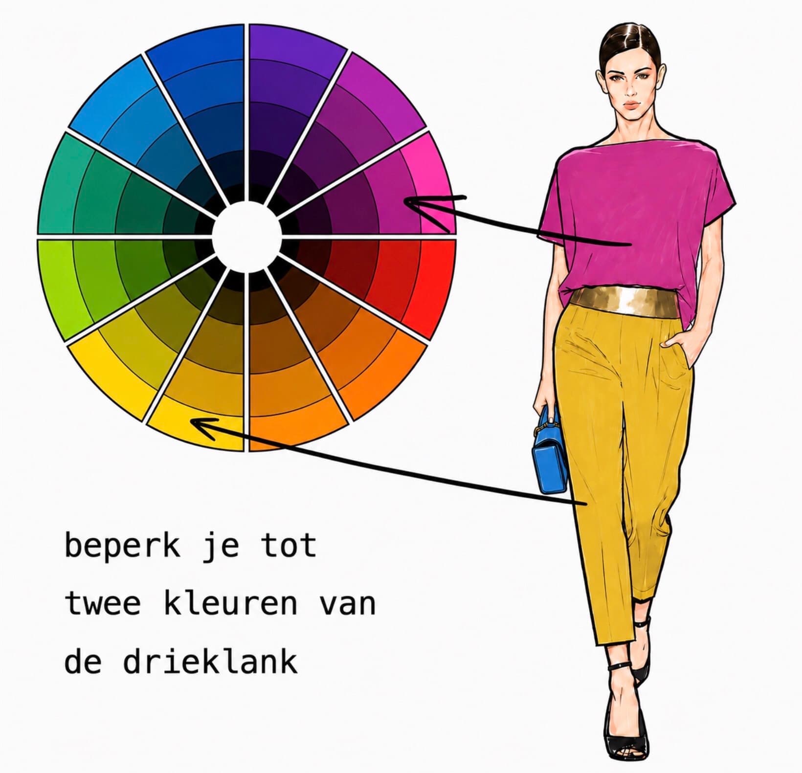 De complete gids voor kleurencombinaties, drieklank kleurencombinatie (3)