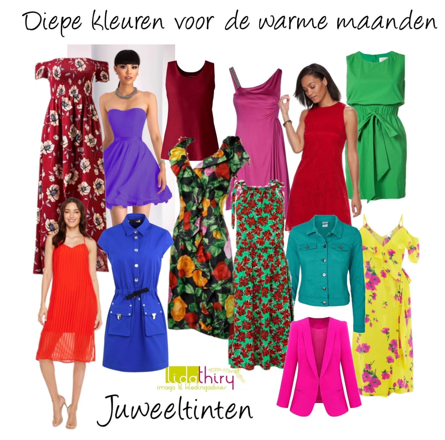 Diepe kleuren voor in de warme maanden - diep kleurtype