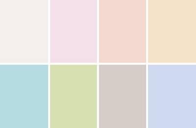 Het verschil tussen lichte kleuren en pasteltinten