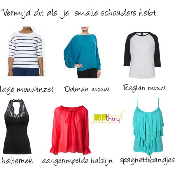 Vermijd dit als je smalle schouders hebt