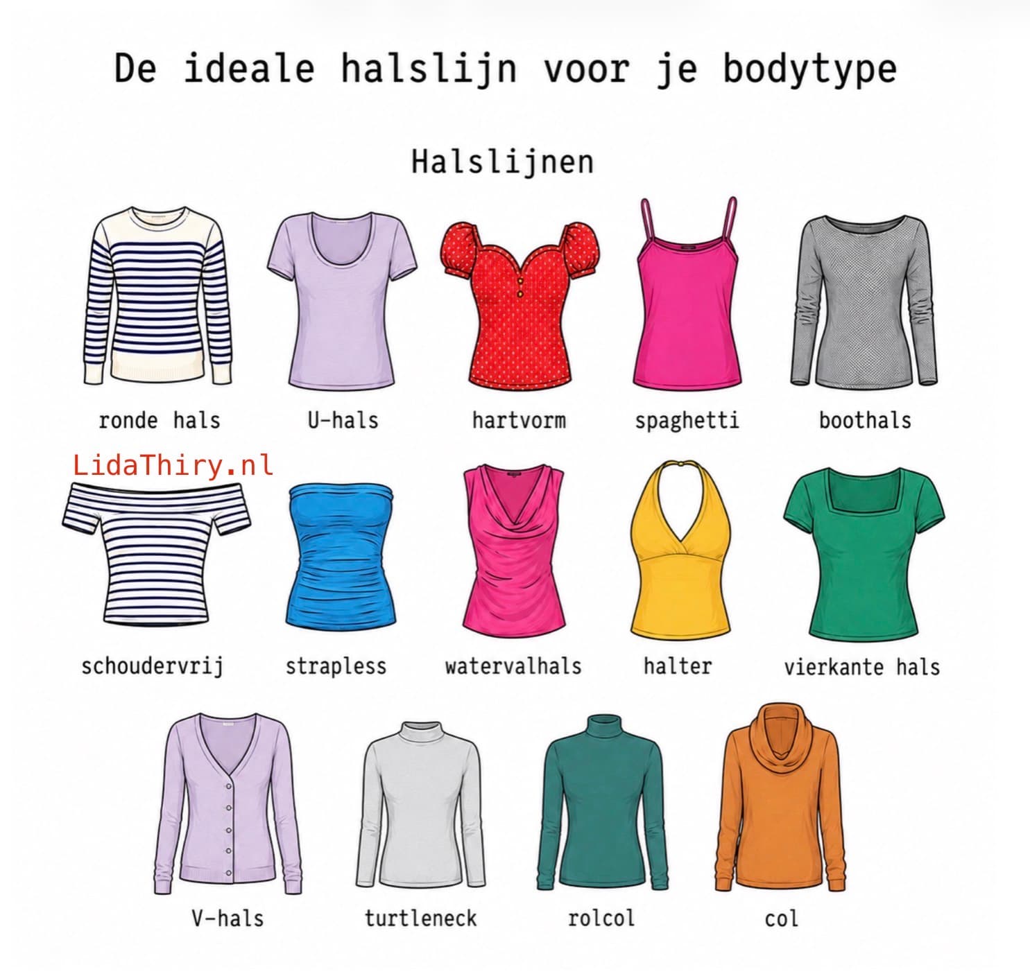 De ideale halslijn voor je bodytype