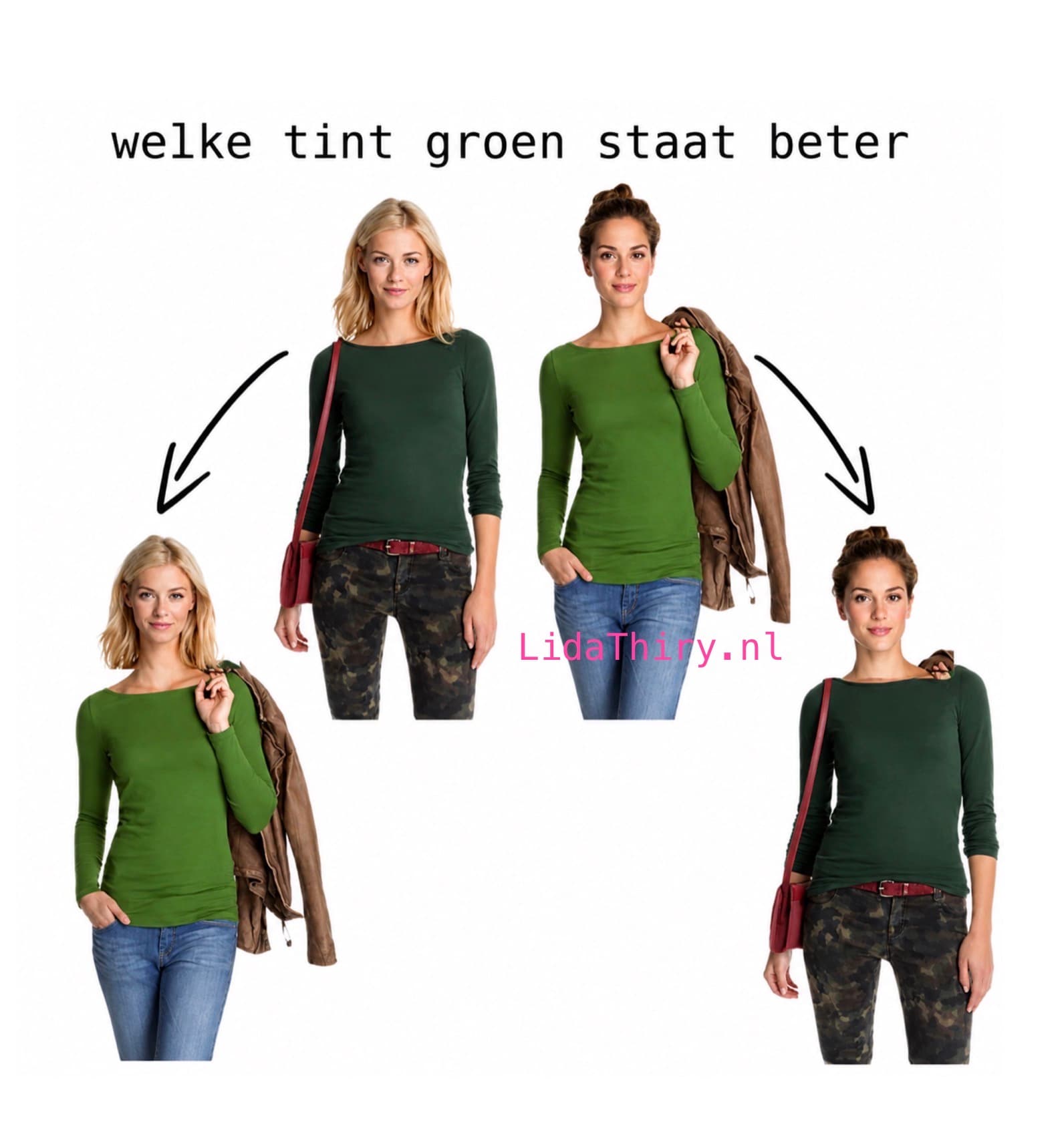 Het verschil tussen warm en koel groen