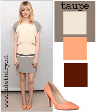 De kleur Taupe kan iedereen dragen - universele kleuren