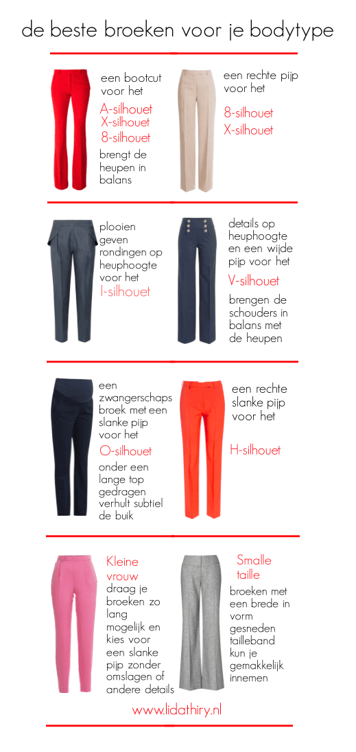 De ideale broek voor je bodytype ziet er goed uit, maar zit ook lekker