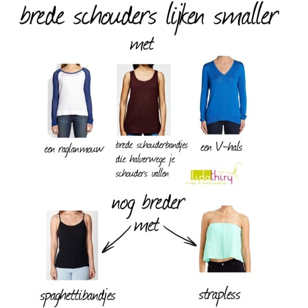 Zo lijken brede schouders smaller - een hoge balans