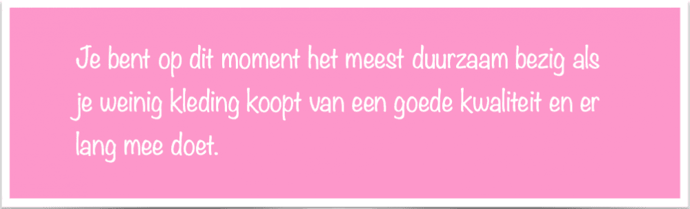 Van fast fashion naar slow fashion is niet moeilijk