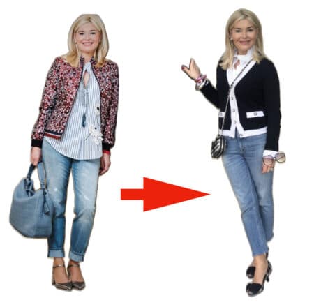 n een handomdraai van casual naar chic