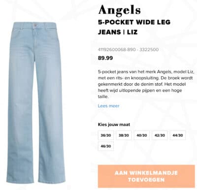 De perfecte maat jeans en broek