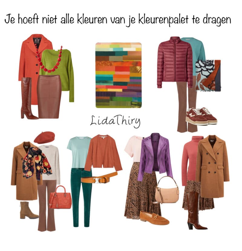Waarom je niet alle kleuren van je kleurenpalet draagt